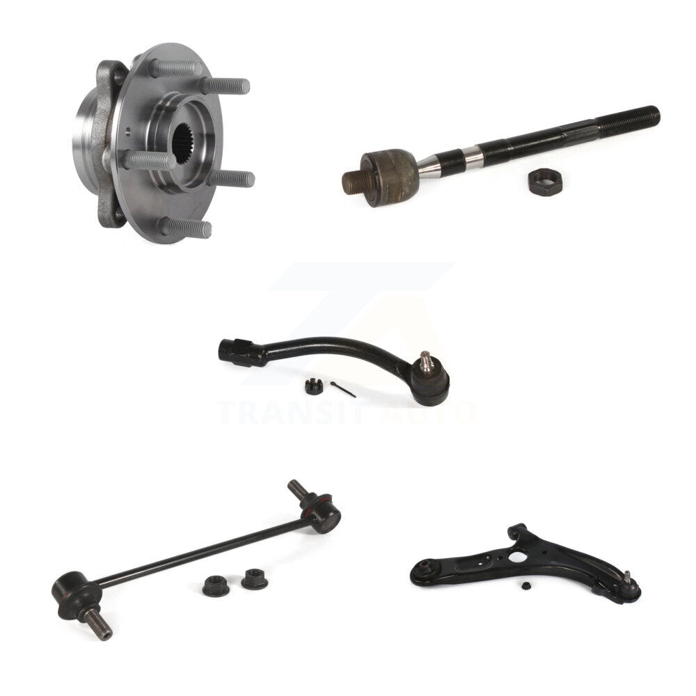 Bearing Lower Control Arm Tie Rod & Link Front Right Kit For Hyundai Elantra GT