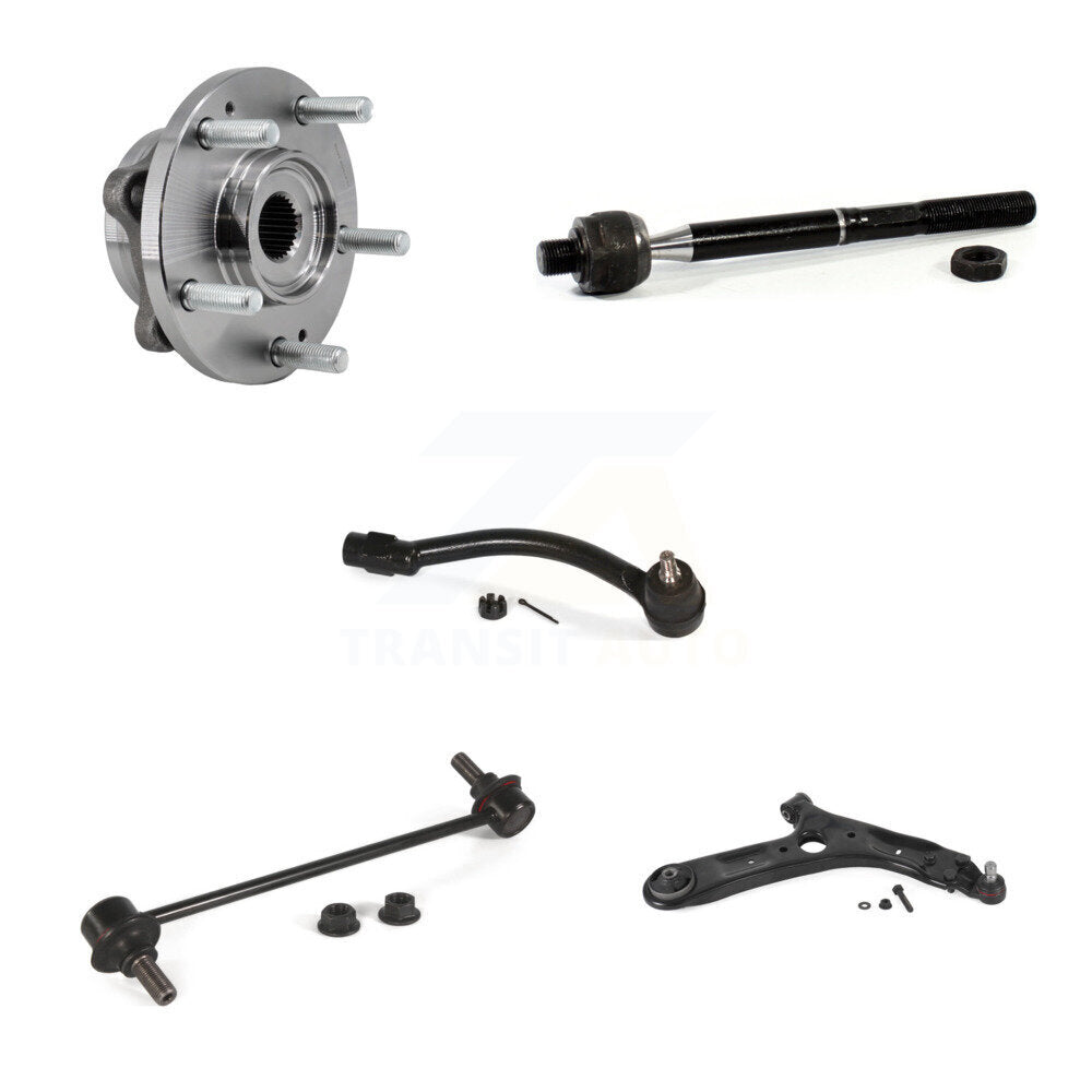 Bearing Lower Control Arm Tie Rod Link Front Right Kit (5Pc) For 17-19 Kia Soul