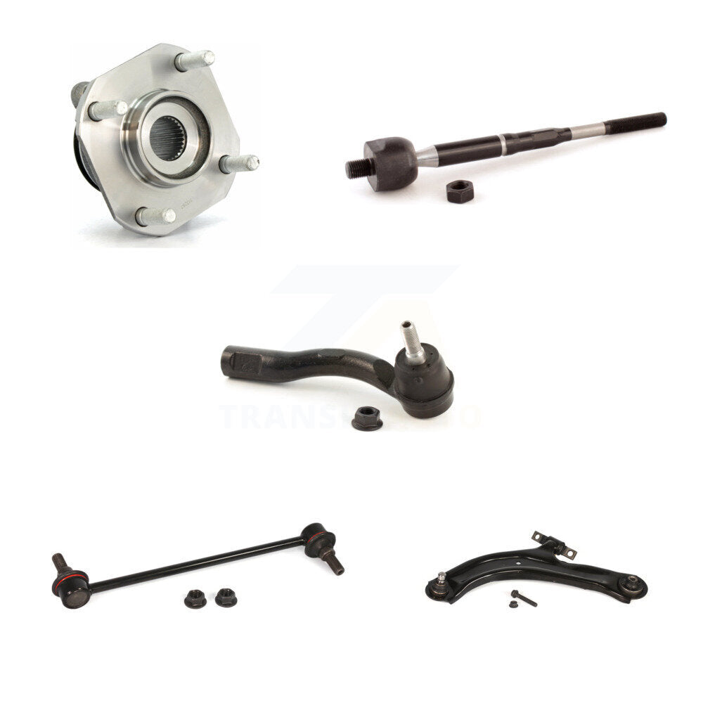 Bearing Lower Control Arm Tie Rod & Link Front Right Kit (5Pc) For Nissan Sentra