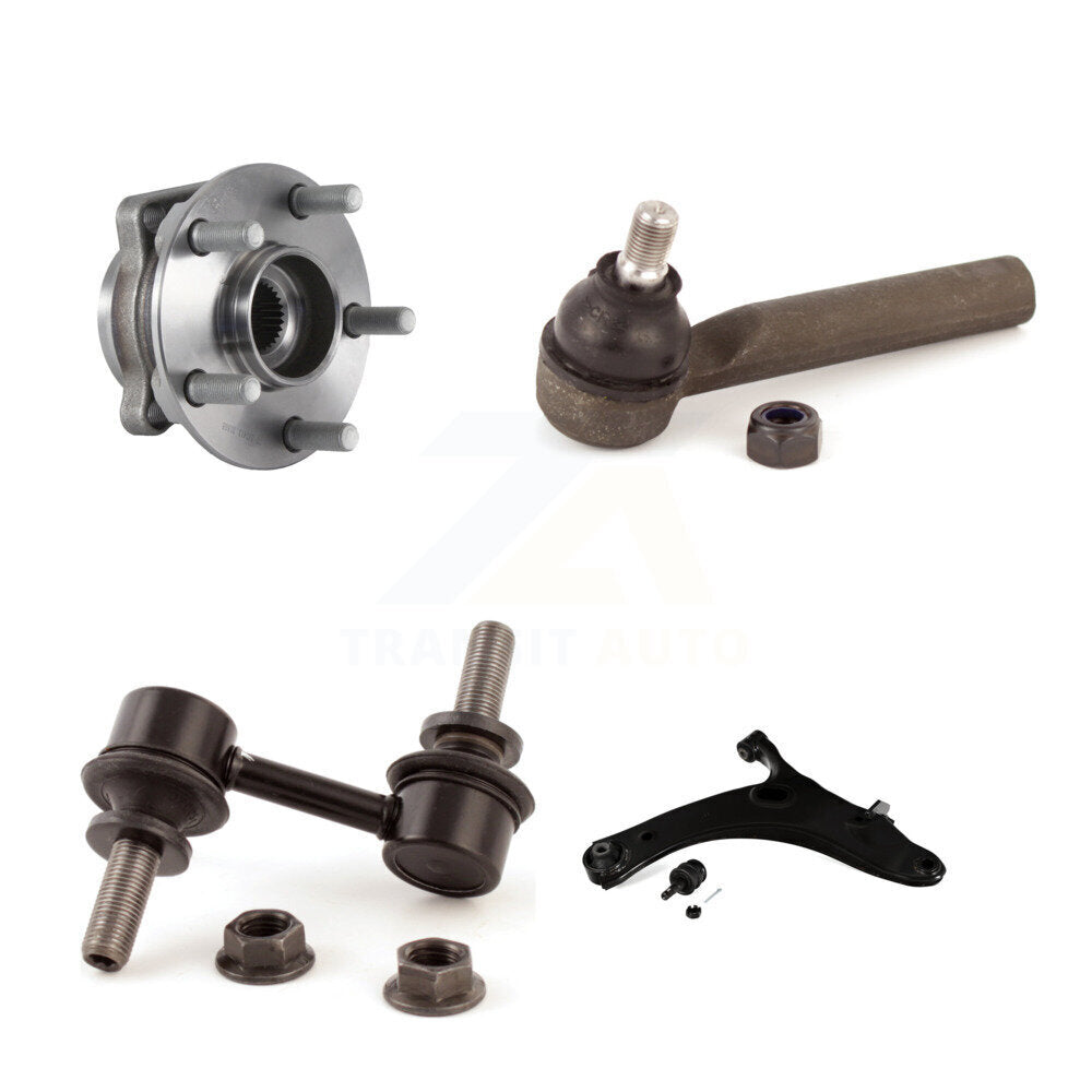 Hub Bearing Lower Arm Outer Tie Rod Link Front Right Kit For Subaru XV Crosstrek