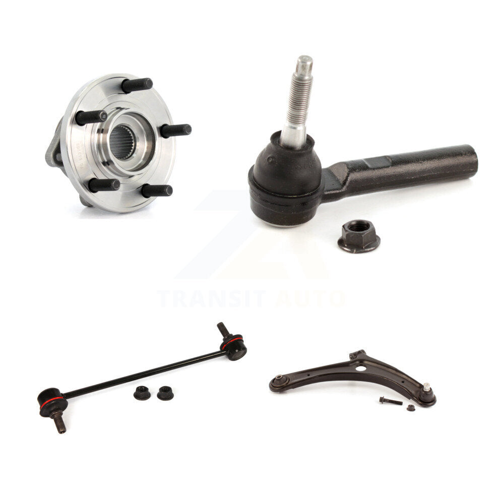 Hub Bearing Lower Arm Outer Tie Rod Link Front Right Kit For 2009 Dodge Caliber