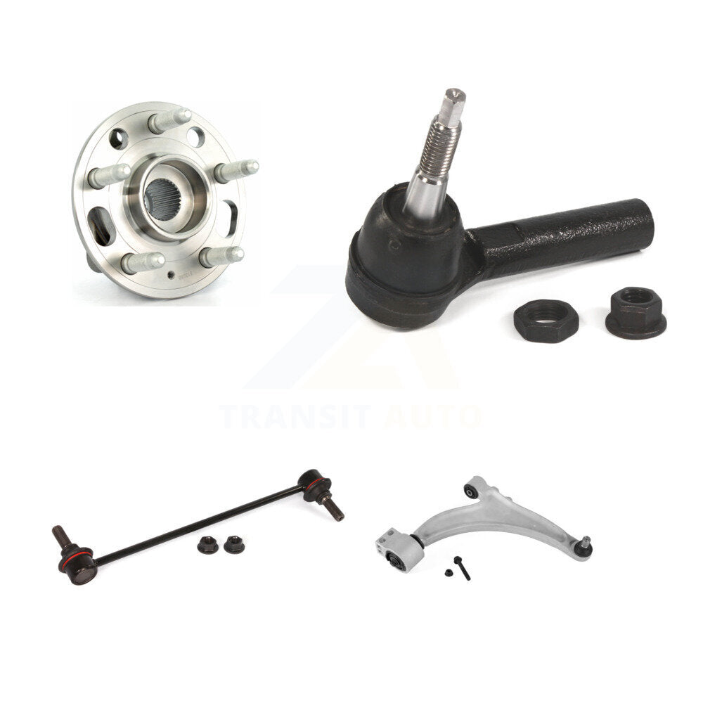 Hub Bearing Lower Control Arm Outer Tie Rod Link Front Right Kit For Buick Regal