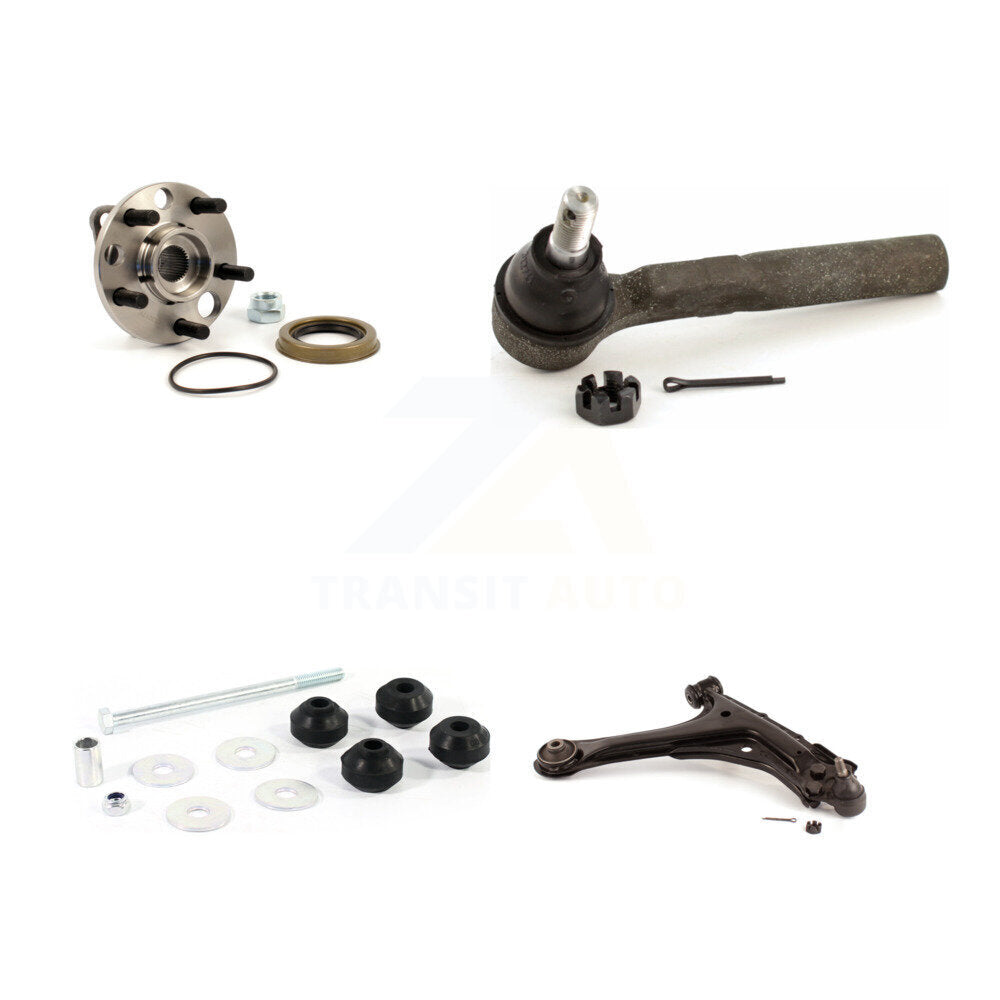 Hub Bearing Lower Arm Outer Tie Rod Link Front Right Kit For Chevrolet Cavalier