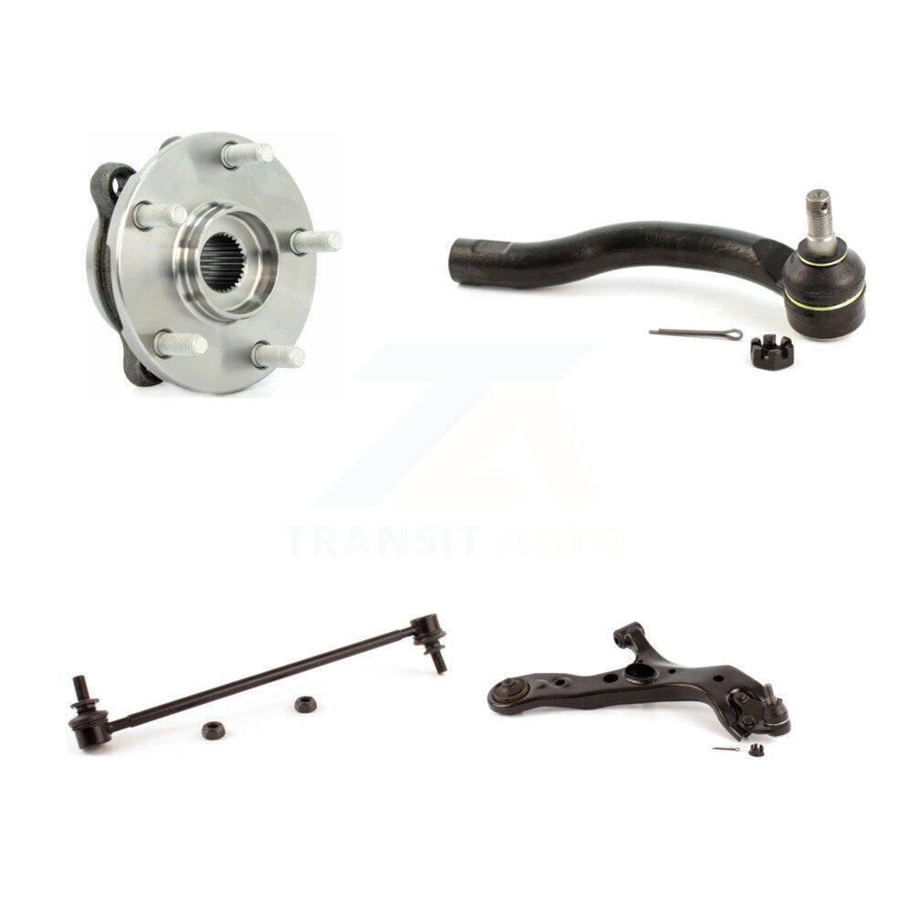 Hub Bearing Lower Control Arm Outer Tie Rod Link Front Right Kit For Toyota RAV4