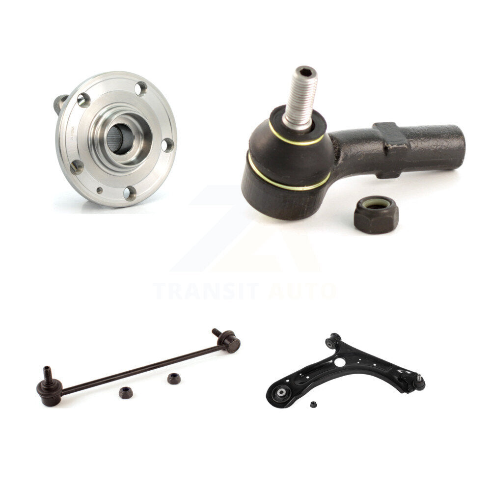 Bearing Lower Control Arm with Ball Joint Outer Tie Rod Link Front Right Kit For