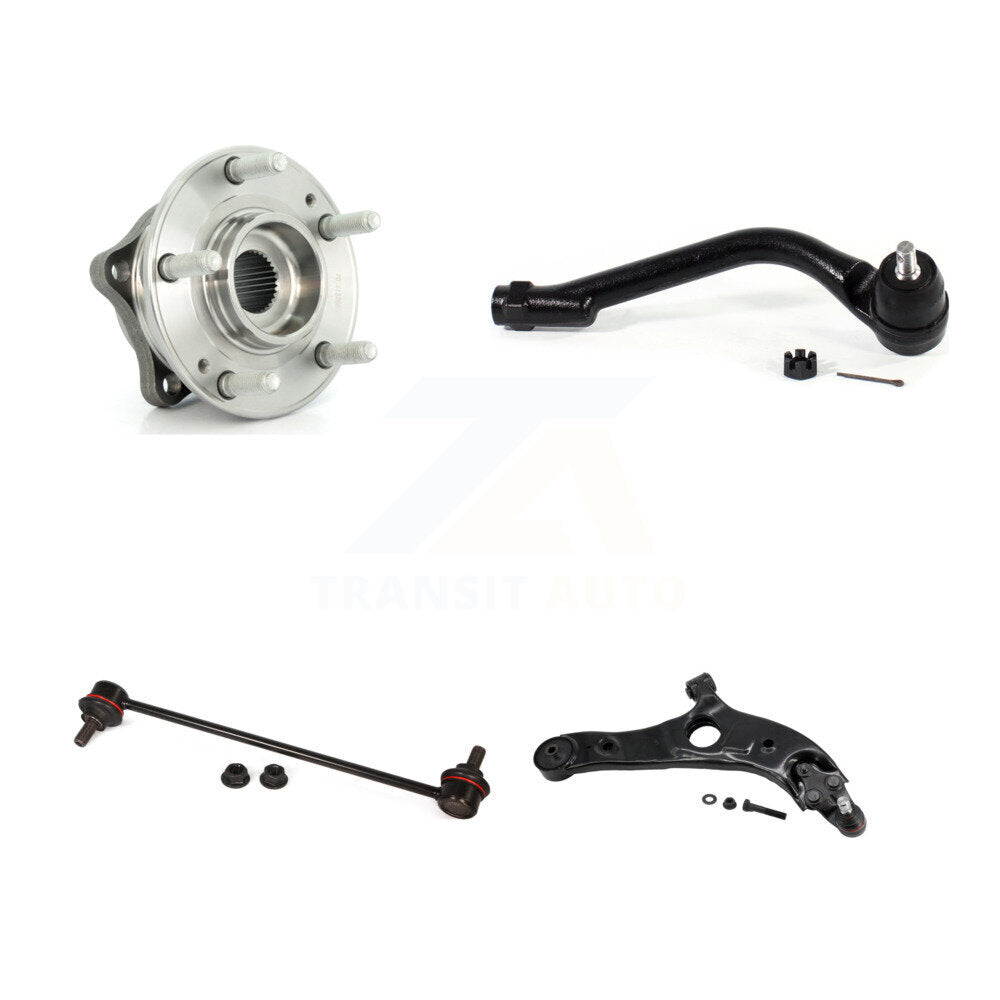 Bearing Lower Control Arm Outer Tie Rod & Link Front Right Kit For Hyundai Santa
