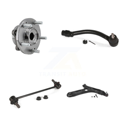 Hub Bearing Lower Arm Outer Tie Rod Link Front Right Kit For 2017-2019 Kia Soul