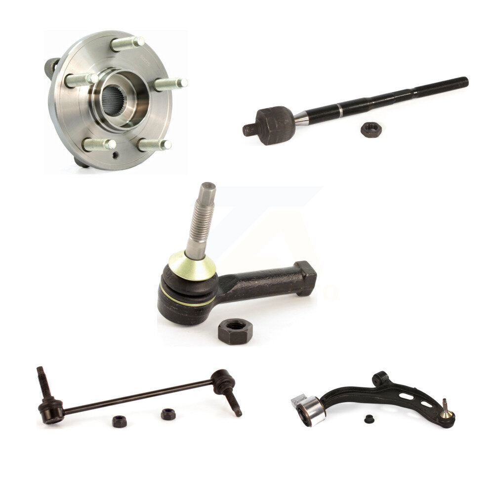 Bearing Lower Control Arm Tie Rod & Link Front Right Kit (5Pc) For Ford Flex MKT