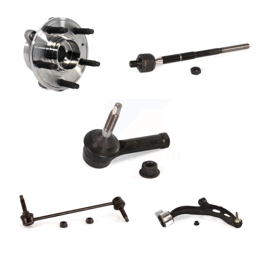 Bearing Lower Arm Tie Rod Link Front Right Kit (5Pc) For Ford Police Interceptor