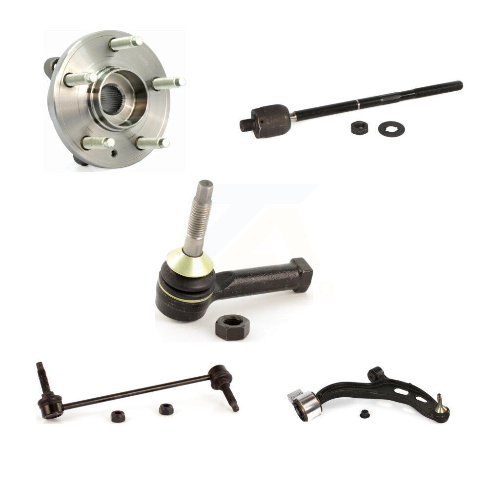 Bearing Lower Control Arm Tie Rod & Link Front Right Kit (5Pc) For Ford Flex MKS