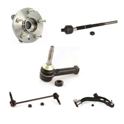 Hub Bearing Lower Control Arm Tie Rod Link Front Right Kit (5Pc) For Lincoln MKT