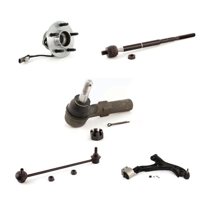 Hub Bearing Lower Control Arm Tie Rod Link Front Right Kit (5Pc) For Saturn Vue