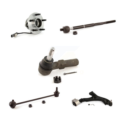 Hub Bearing Lower Control Arm Tie Rod & Link Front Right Kit (5Pc) For Chevrolet