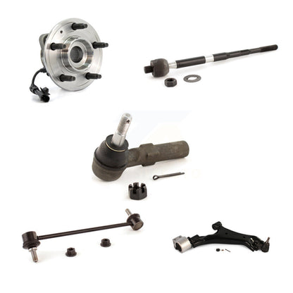 Hub Bearing Lower Control Arm Tie Rod Link Front Right Kit (5Pc) For Saturn Vue