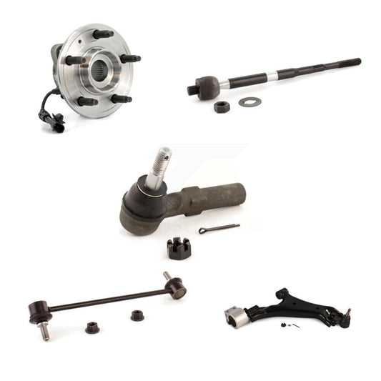 Hub Bearing Lower Control Arm Tie Rod Link Front Right Kit (5Pc) For Saturn Vue