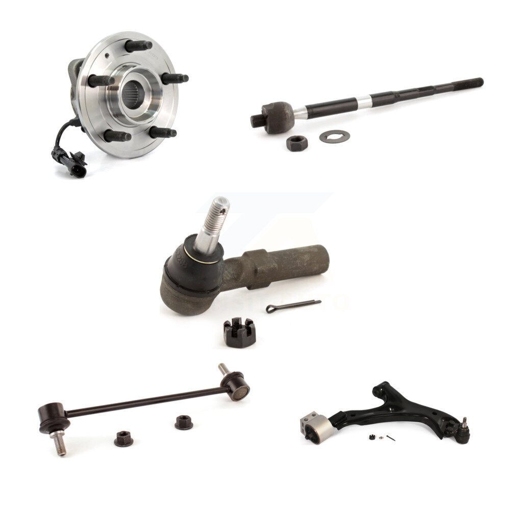 Hub Bearing Lower Control Arm Tie Rod Link Front Right Kit For Chevrolet Equinox
