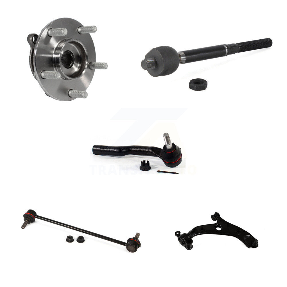 Bearing Lower Control Arm Tie Rod & Link Front Right Kit (5Pc) For Mazda 3 Sport