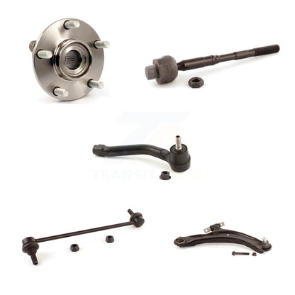 Hub Bearing Lower Arm Tie Rod Link Front Right Kit (5Pc) For Nissan Rogue Select