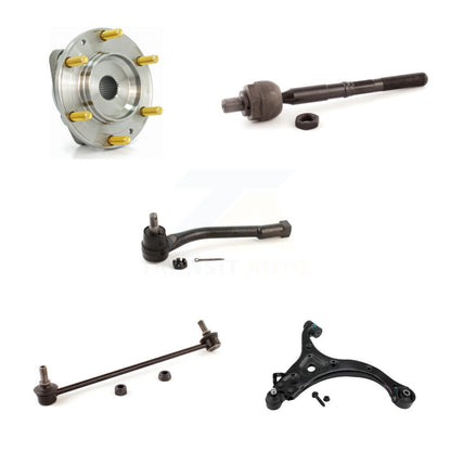 Hub Bearing Lower Control Arm Tie Rod Link Front Right Kit (5Pc) For Kia Sedona