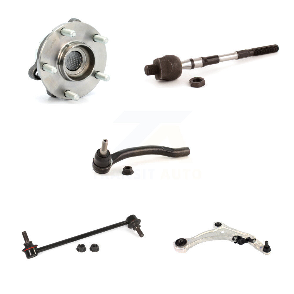 Bearing Lower Arm Tie Rod Link Front Right Kit (5Pc) For 2009-2014 Nissan Maxima