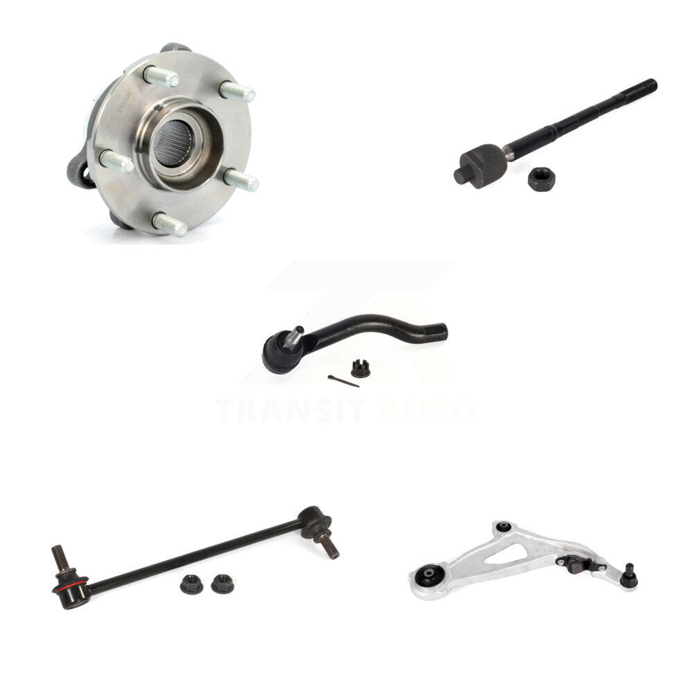 Bearing Lower Arm Tie Rod Link Front Right Kit (5Pc) For Nissan Pathfinder QX60