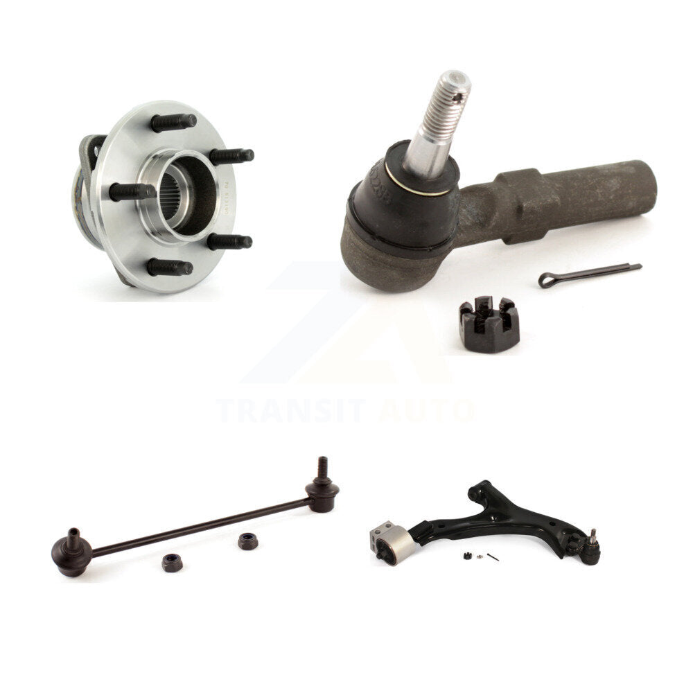 Hub Bearing Lower Control Arm Outer Tie Rod Link Front Right Kit For Saturn Vue