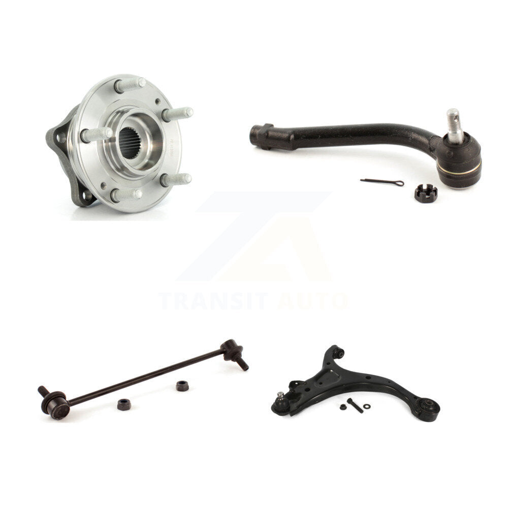 Bearing Lower Control Arm Outer Tie Rod & Link Front Right Kit For Hyundai Santa