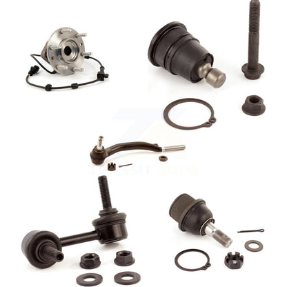 Bearing Upper Lower Ball Joint Outer Tie Rod & Link Front Left Kit (5Pc) For GMC