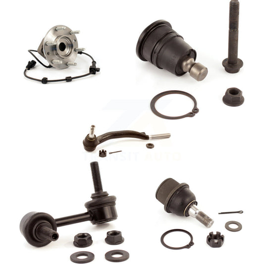 Bearing Upper Lower Ball Joint Outer Tie Rod & Link Front Left Kit (5Pc) For GMC