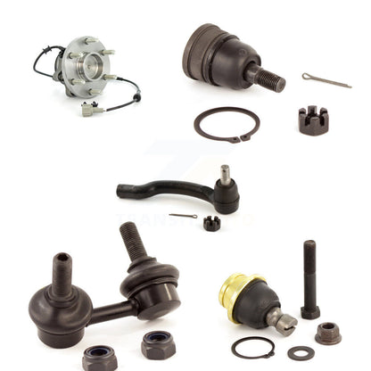 Bearing Upper Lower Ball Joint Outer Tie Rod & Link Front Left Kit (5Pc) For RWD