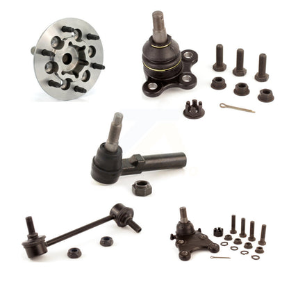 Bearing Upper Lower Ball Joint Outer Tie Rod & Link Front Left Kit (5Pc) For GMC