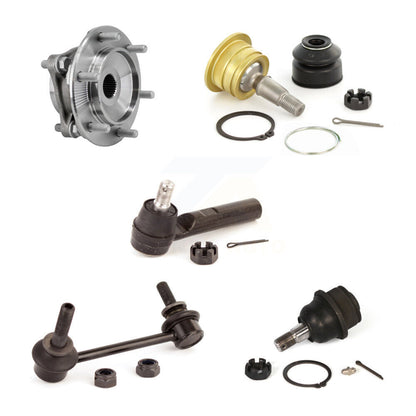 Bearing Upper Lower Ball Joint Outer Tie Rod & Link Front Left Kit (5Pc) For FJ