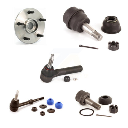 Bearing Upper Lower Ball Joint Outer Tie Rod & Sway Bar Link Front Left Kit For