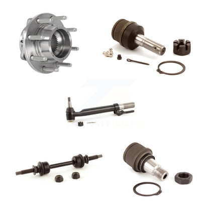 Bearing Upper Lower Ball Joint Outer Tie Rod & Sway Bar Link Front Left Kit For