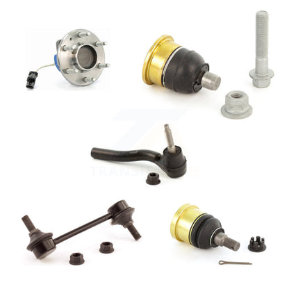 Bearing Upper Lower Ball Joint Outer Tie Rod & Sway Bar Link Front Left Kit For