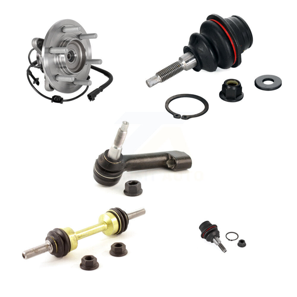 Bearing Upper Lower Ball Joint Outer Tie Rod Link Front Left Kit (5Pc) For Ford