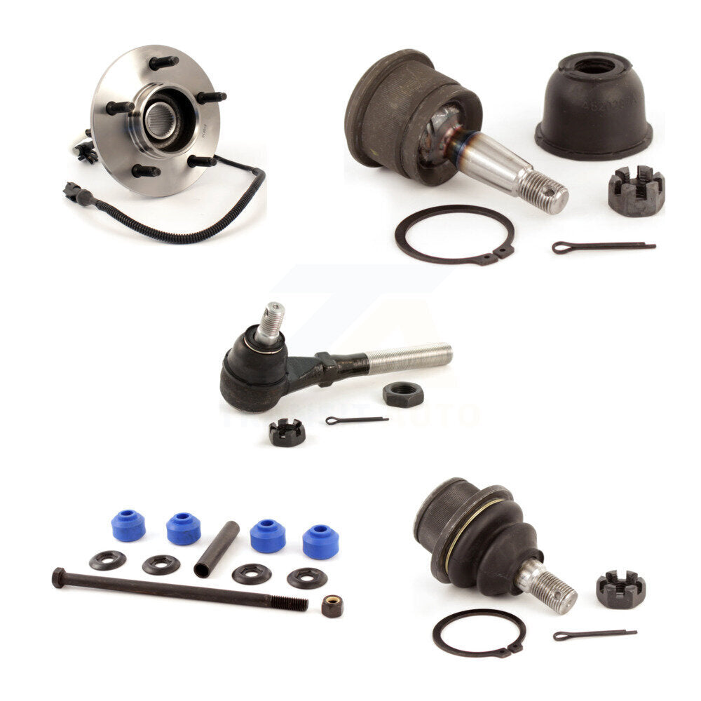 Bearing Upper Lower Ball Joint Outer Tie Rod Link Front Left Kit For Ford F-150