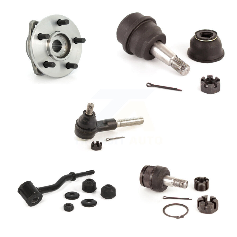 Bearing Upper Lower Ball Joint Outer Tie Rod & Sway Bar Link Front Left Kit For
