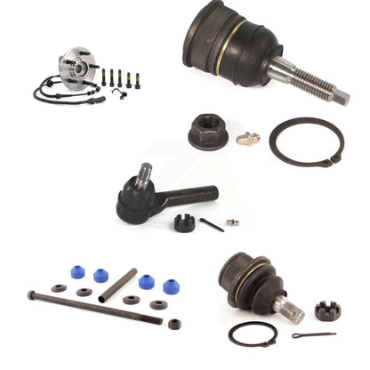 Hub Bearing Upper Lower Ball Joint Outer Tie Rod & Link Front Kit (5Pc) For Ford
