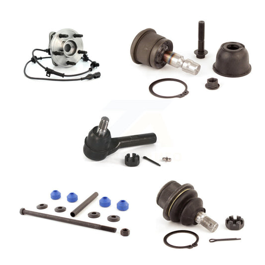 Bearing Upper Lower Ball Joint Outer Tie Rod Link Front Kit (5Pc) For Ford Sport