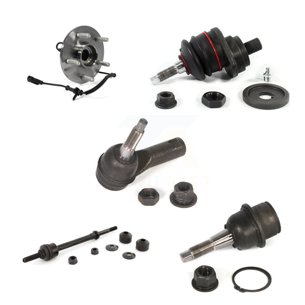 Bearing Upper Lower Ball Joint Outer Tie Rod & Link Front Kit (5Pc) For Ram 1500