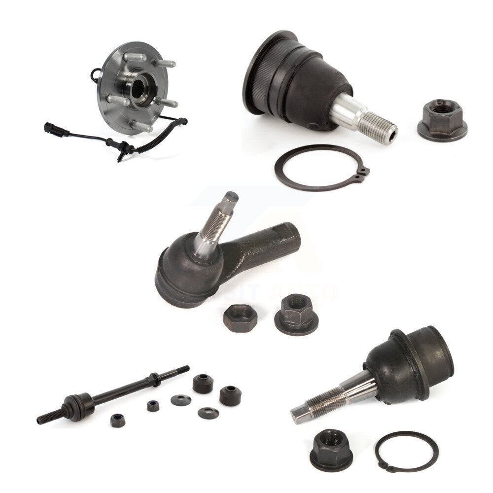 Bearing Upper Lower Ball Joint Outer Tie Rod & Link Front Kit (5Pc) For Ram 1500