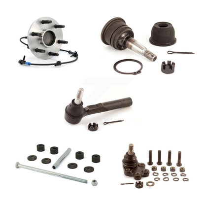 Bearing Upper Lower Ball Joint Outer Tie Rod Link Front Kit (5Pc) For Chevrolet