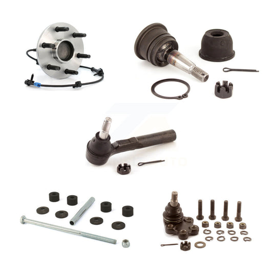 Bearing Upper Lower Ball Joint Outer Tie Rod Link Front Kit (5Pc) For Chevrolet