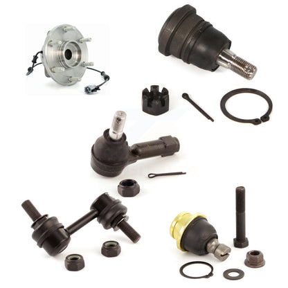 Hub Bearing Upper Lower Ball Joint Outer Tie Rod End Sway Bar Link Front Kit For