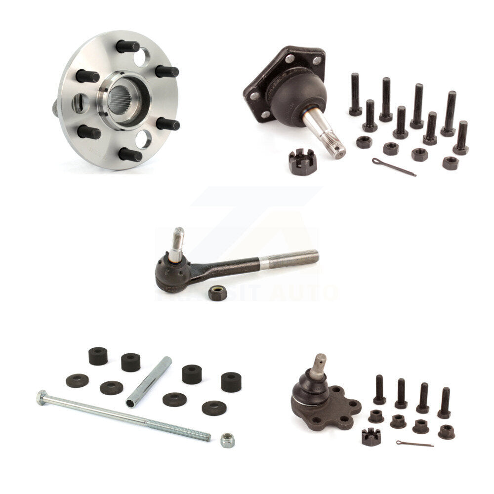 Bearing Upper Lower Ball Joint Outer Tie Rod Link Front Kit (5Pc) For K1500 GMC