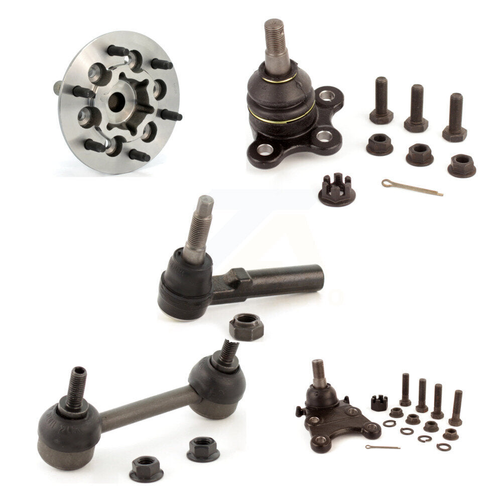 Bearing Upper Lower Ball Joint Outer Tie Rod Link Front Kit (5Pc) For Chevrolet