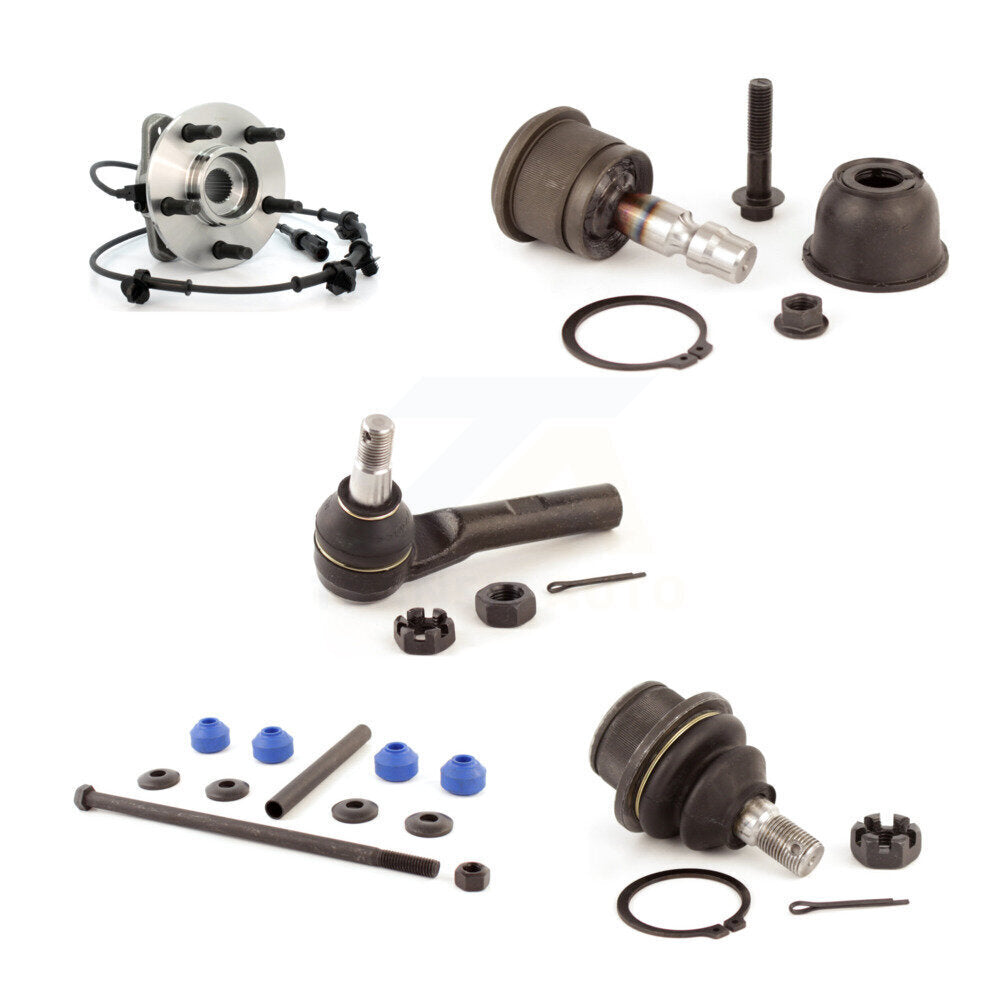 Bearing Upper Lower Ball Joint Outer Tie Rod Link Front Kit (5Pc) For Ford Mazda