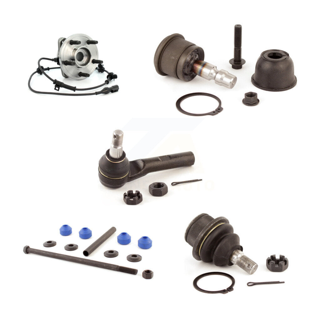 Bearing Upper Lower Ball Joint Outer Tie Rod Link Front Kit (5Pc) For Ford Mazda