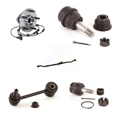 Bearing Upper Lower Ball Joint Outer Tie Rod & Sway Bar Link Front Right Kit For